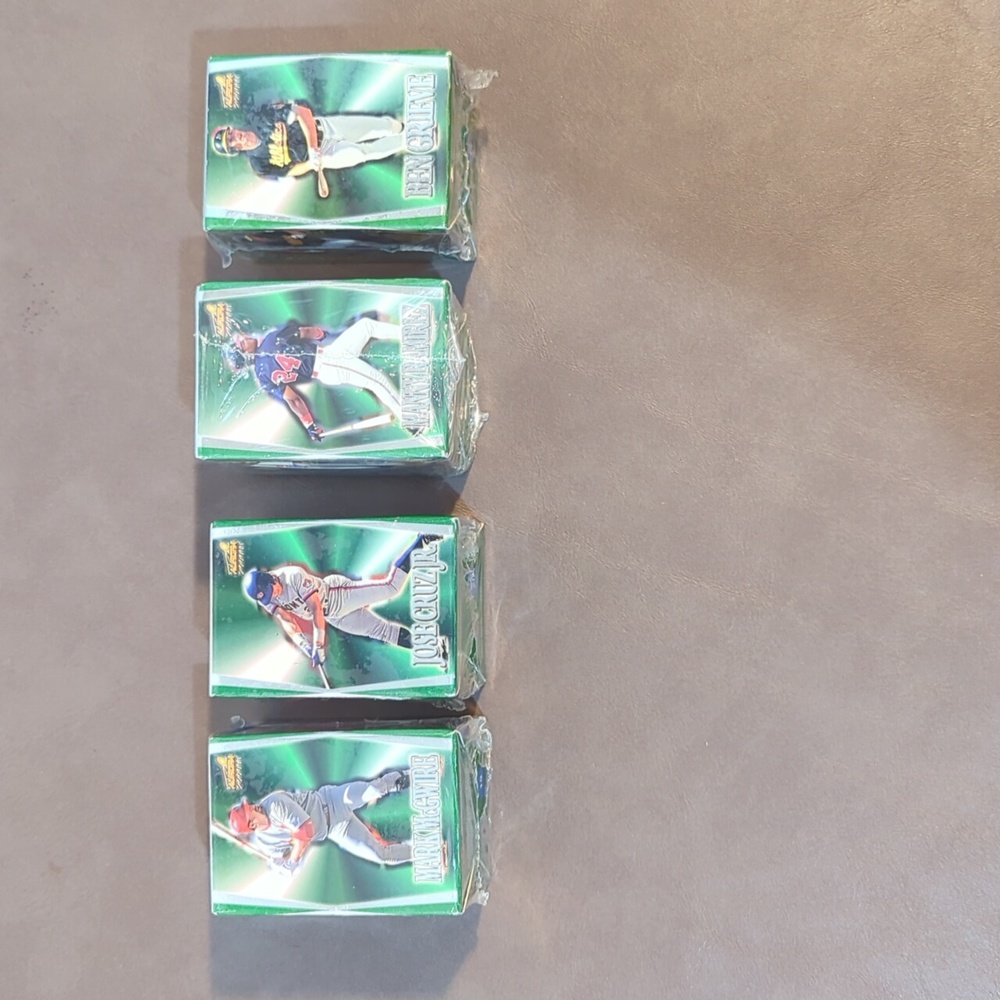 1998 Pacific Aurora cube cards McGwire Ramirez Cruz Jr Ben Grieve Cardinals Jay